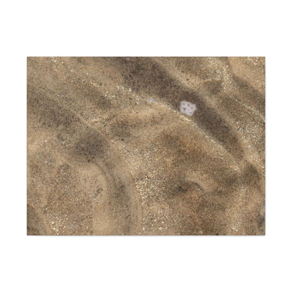 Sandy Shore Impressions - Unique Frameless Canvas Wall Art - Art By Earth