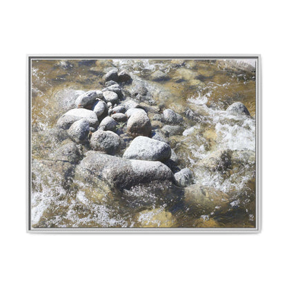 Mountain Stream Flow - Unique Stretched Canvas Wall Art - Art By Earth