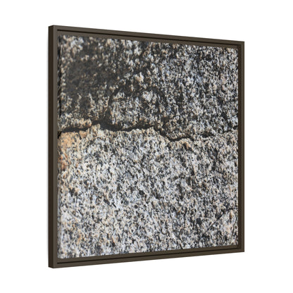 Weathered Stone Surface - Unique Stretched Canvas Wall Art