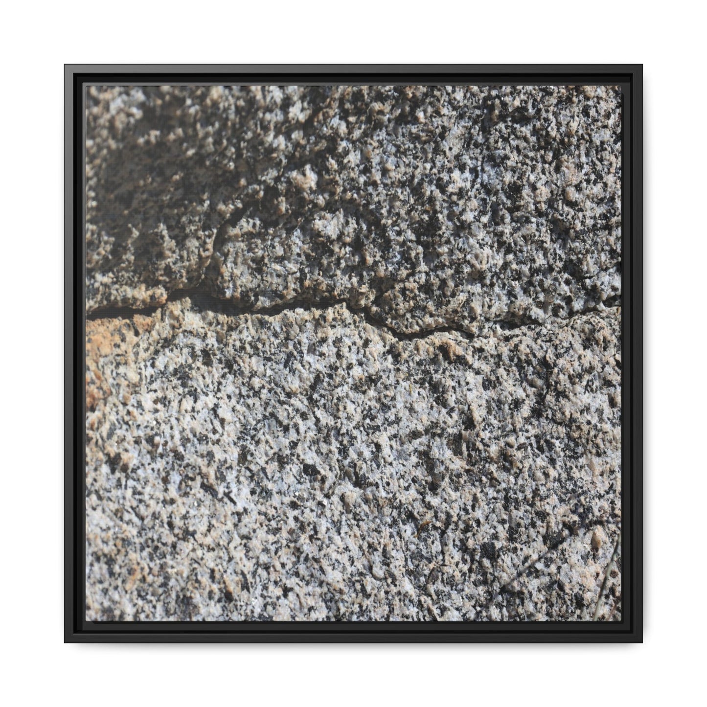 Weathered Stone Surface - Unique Stretched Canvas Wall Art