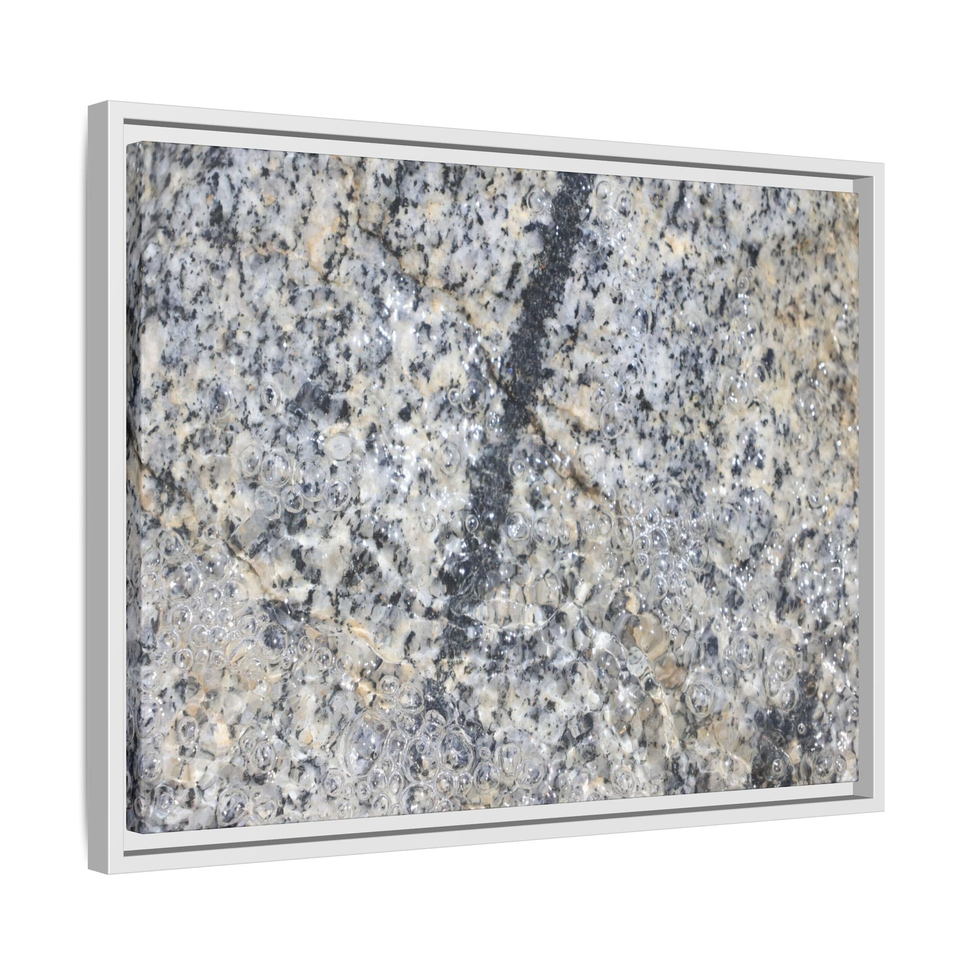 Granite Bubbles - Unique Stretched Canvas Wall Art - Art By Earth