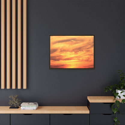 Burning Skies - Unique Stretched Canvas Wall Art - Art By Earth