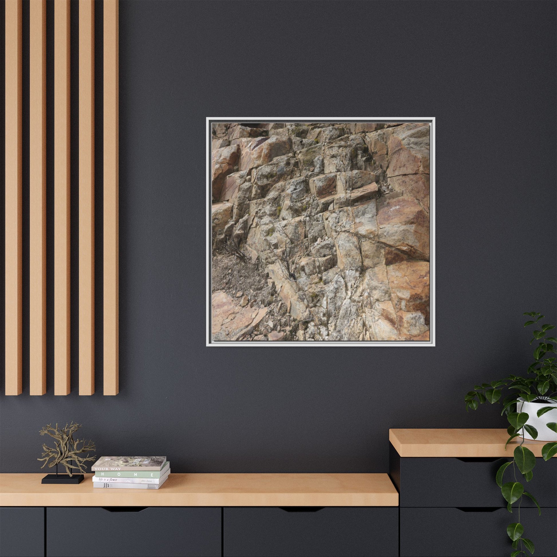 Stone's Silent Story - Unique Stretched Canvas Wall Art - Art By Earth