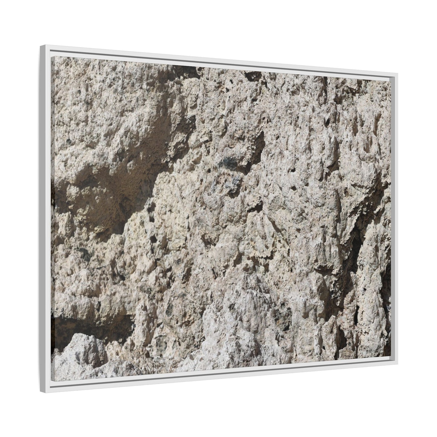 Weathered Stone Whispers - Unique Stretched Canvas Wall Art