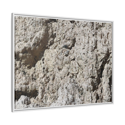 Weathered Stone Whispers - Unique Stretched Canvas Wall Art