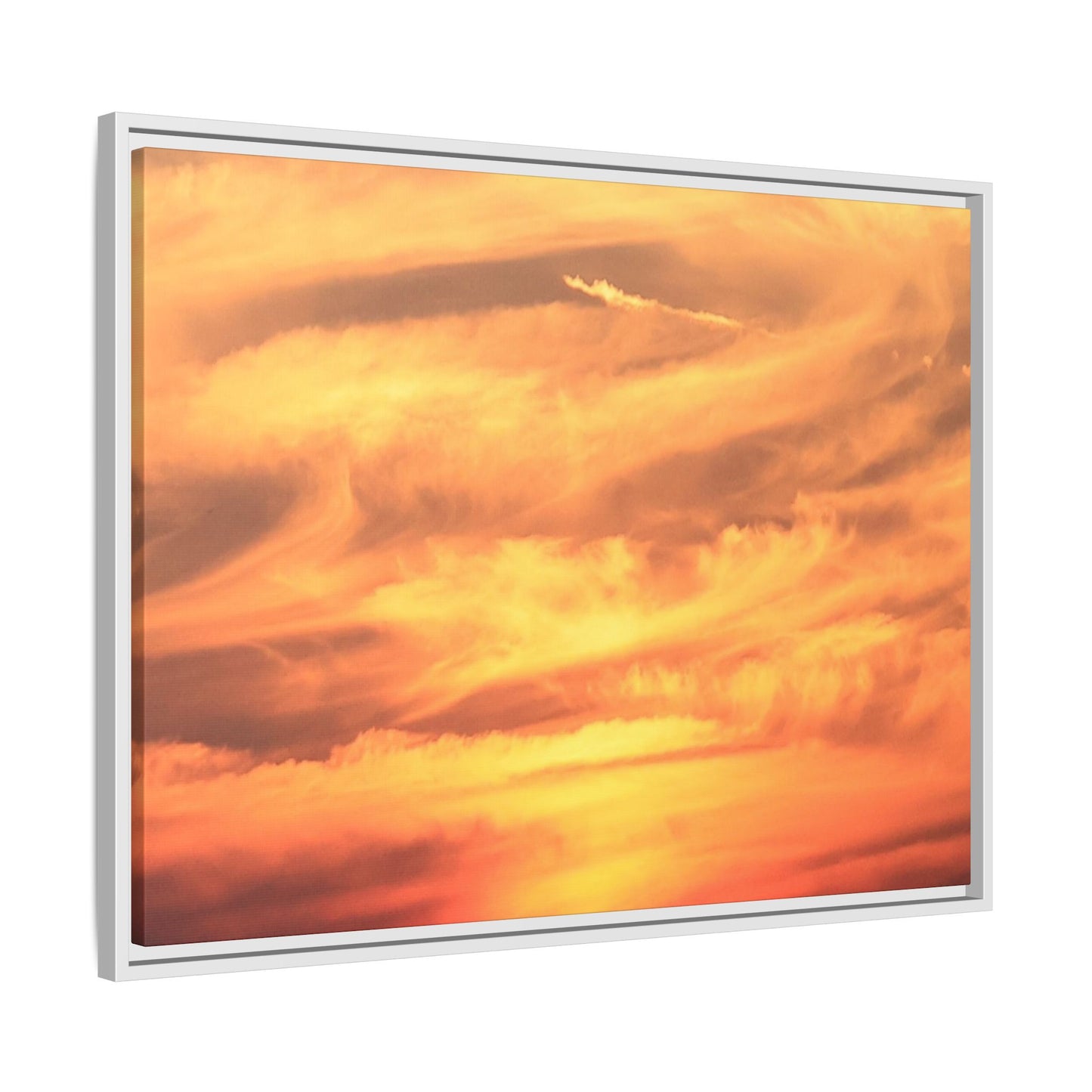 Burning Skies - Unique Stretched Canvas Wall Art - Art By Earth
