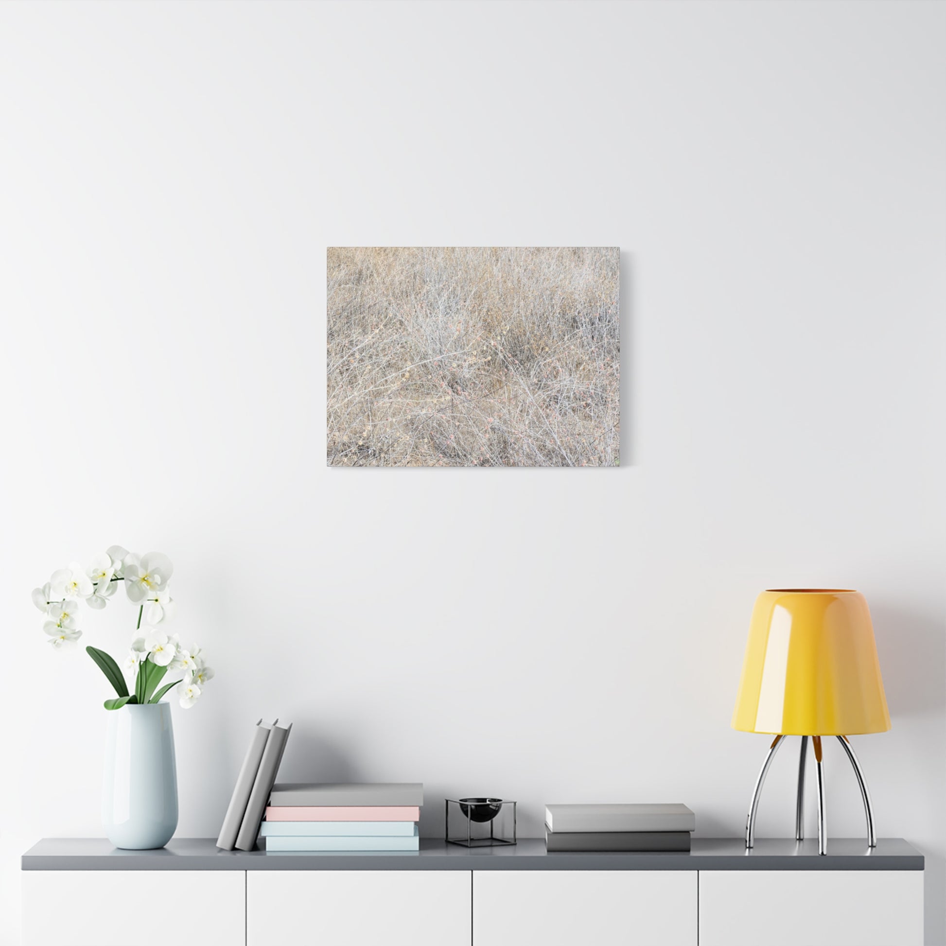 Tangled Whispers of Autumn's Fading Breath - Unique Frameless Canvas Wall Art - Art By Earth