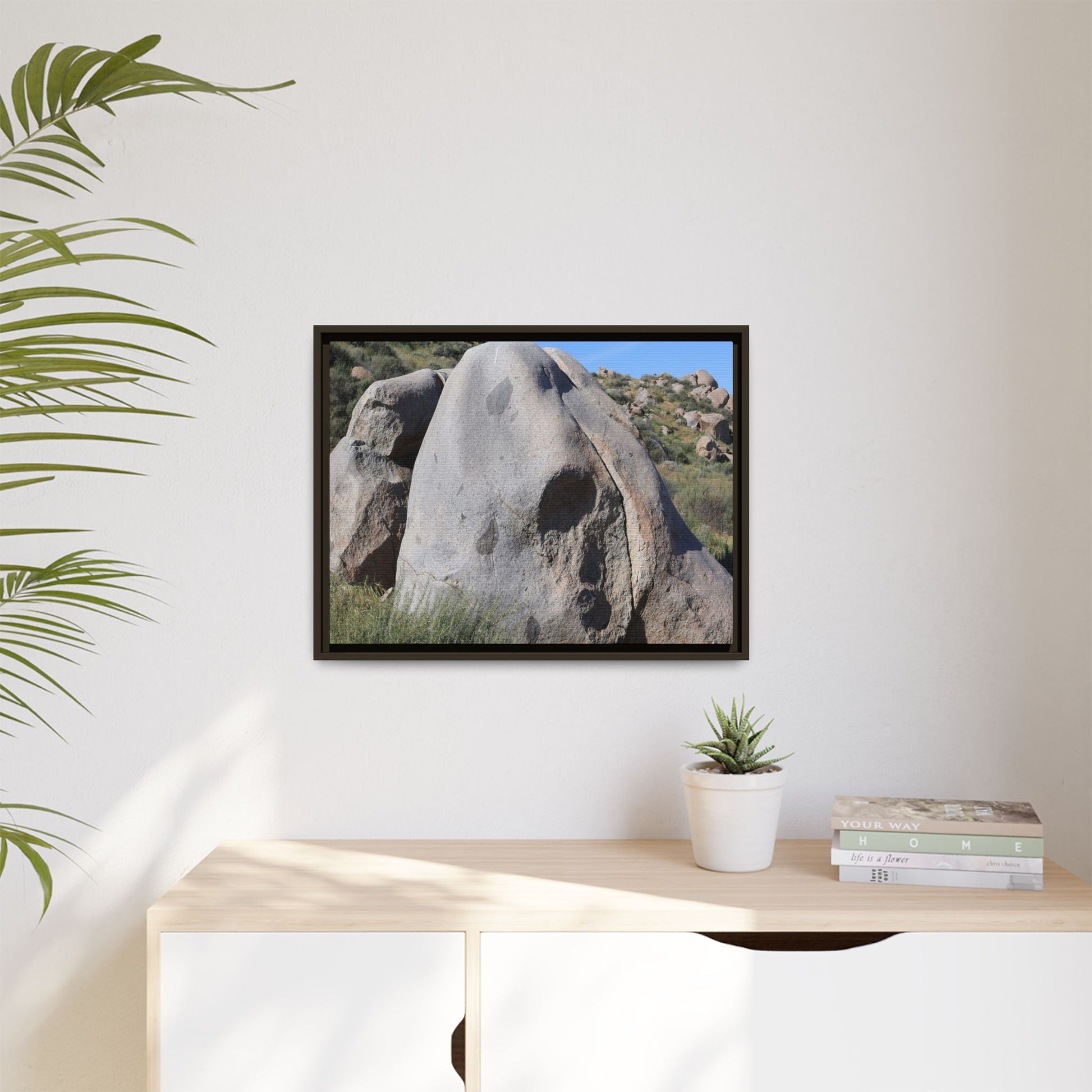 Skull Rock Desert - Unique Stretched Canvas Wall Art - Art By Earth