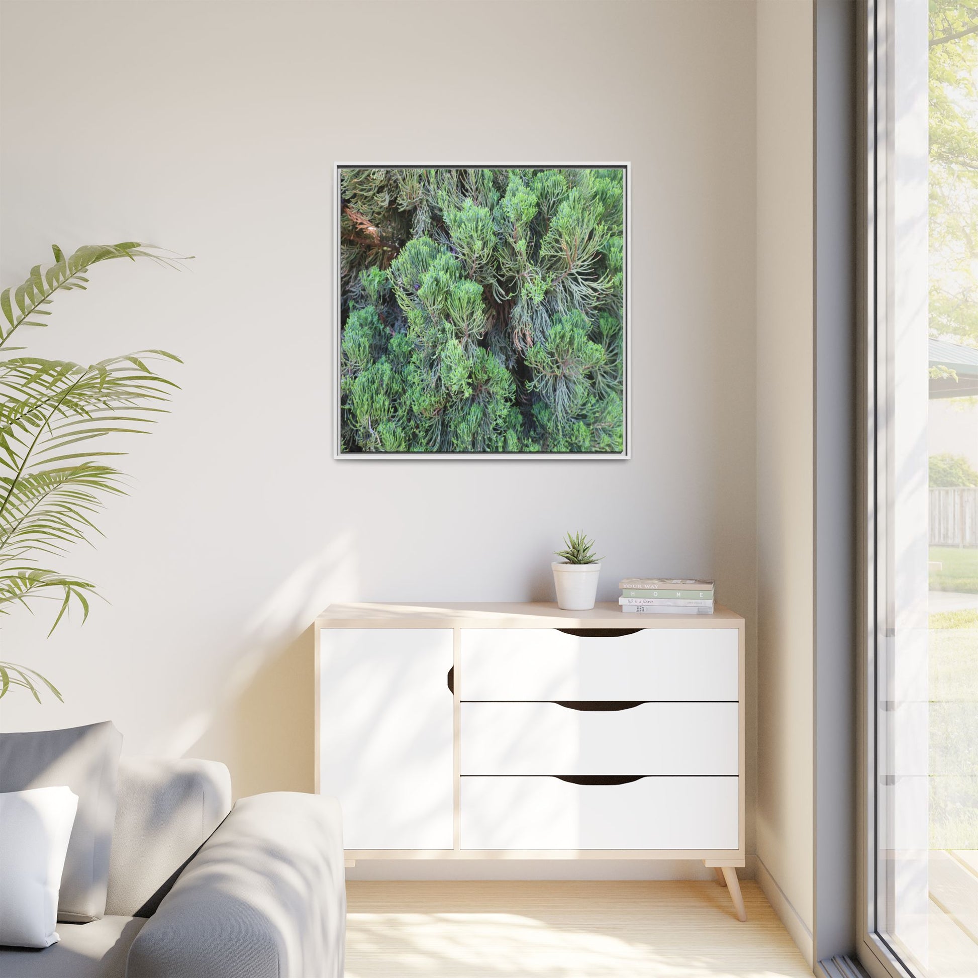 Verdant Whispers - Unique Stretched Canvas Wall Art - Art By Earth