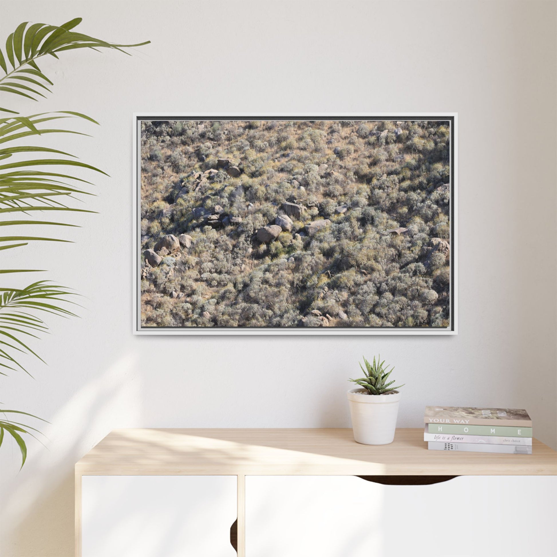 Arid Terrain Study - Unique Stretched Canvas Wall Art - Art By Earth