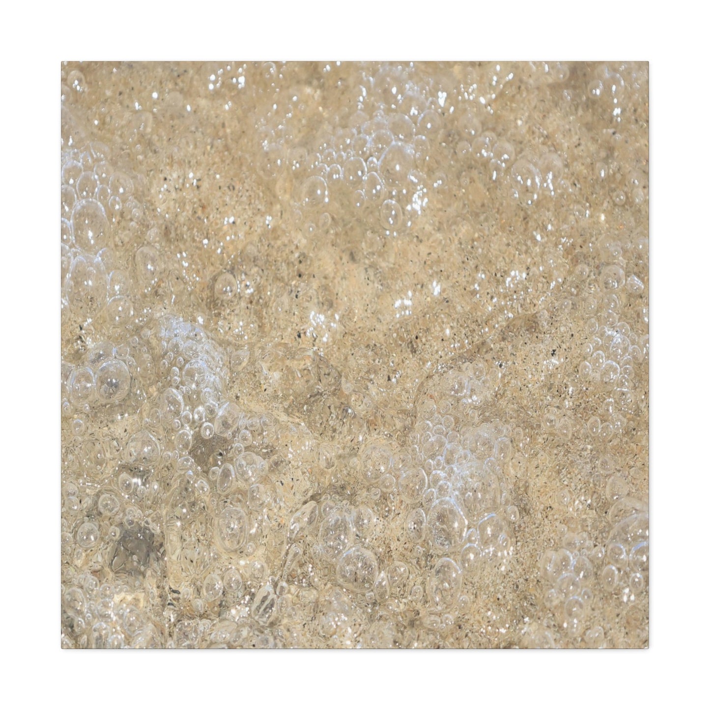 Bubbles in Sand - Unique Frameless Canvas Wall Art - Art By Earth