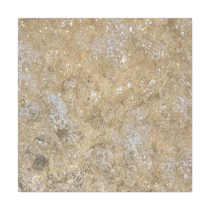 Bubbles in Sand - Unique Frameless Canvas Wall Art - Art By Earth