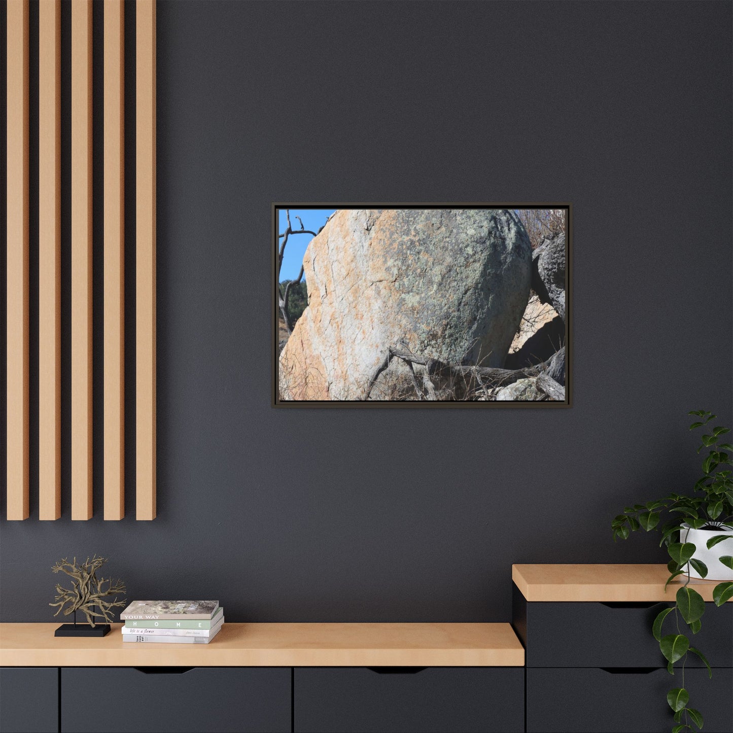 Stony Sentinel - Unique Stretched Canvas Wall Art - Art By Earth