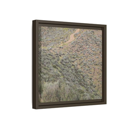 Arid Landscape with Winding Path - Unique Stretched Canvas Wall Art - Art By Earth