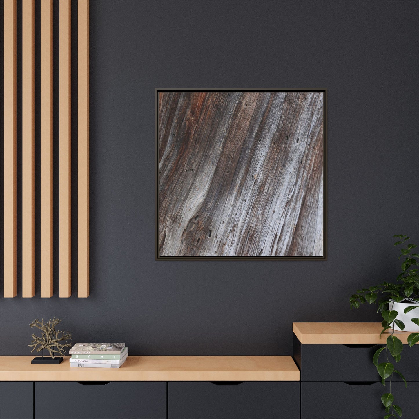 Aged Timber Texture - Unique Stretched Canvas Wall Art - Art By Earth