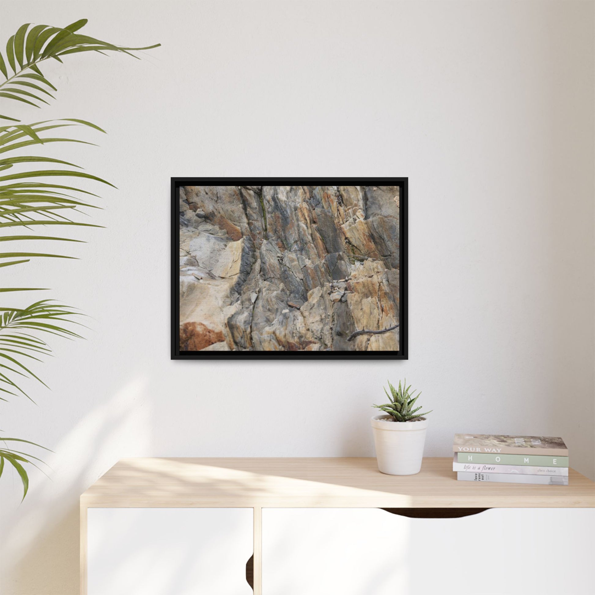 Stone's Silent Symphony - Unique Stretched Canvas Wall Art - Art By Earth