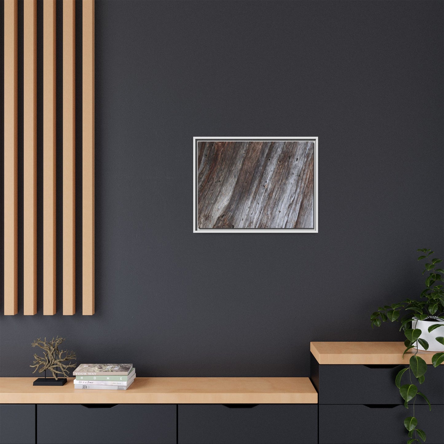 Aged Timber Texture - Unique Stretched Canvas Wall Art - Art By Earth