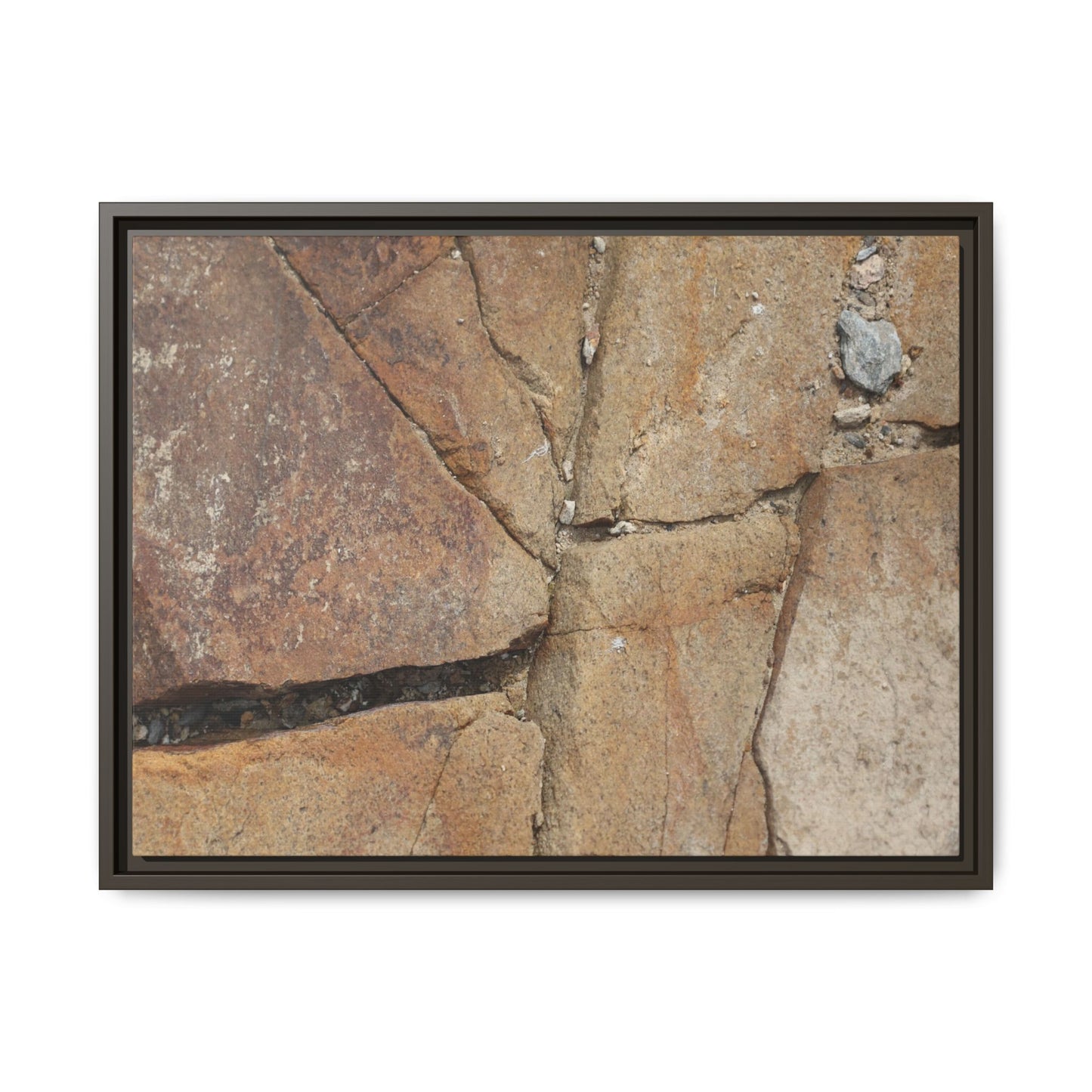 Rusty Crevices - Unique Stretched Canvas Wall Art - Art By Earth