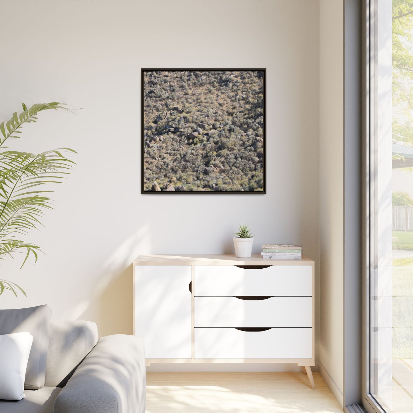 Arid Terrain Study - Unique Stretched Canvas Wall Art - Art By Earth