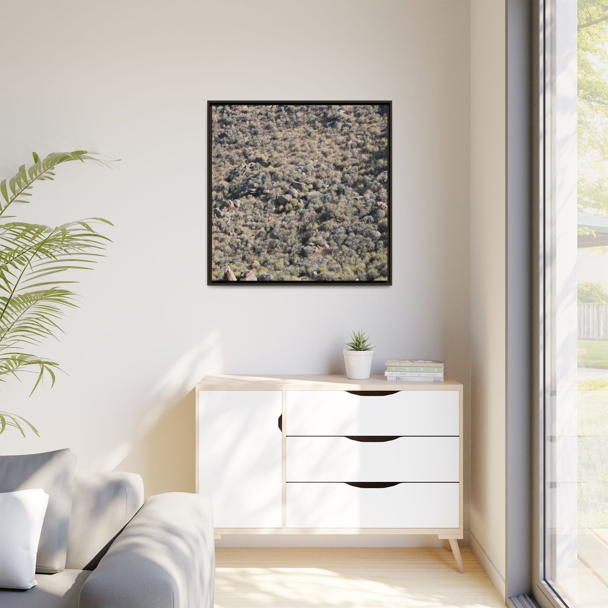 Arid Terrain Study - Unique Stretched Canvas Wall Art - Art By Earth