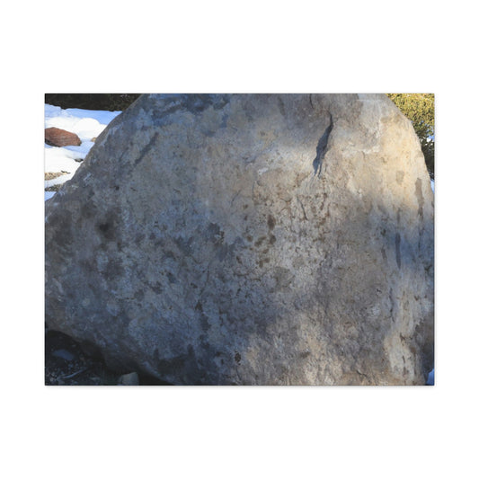 Stone of Silence - Unique Frameless Canvas Wall Art