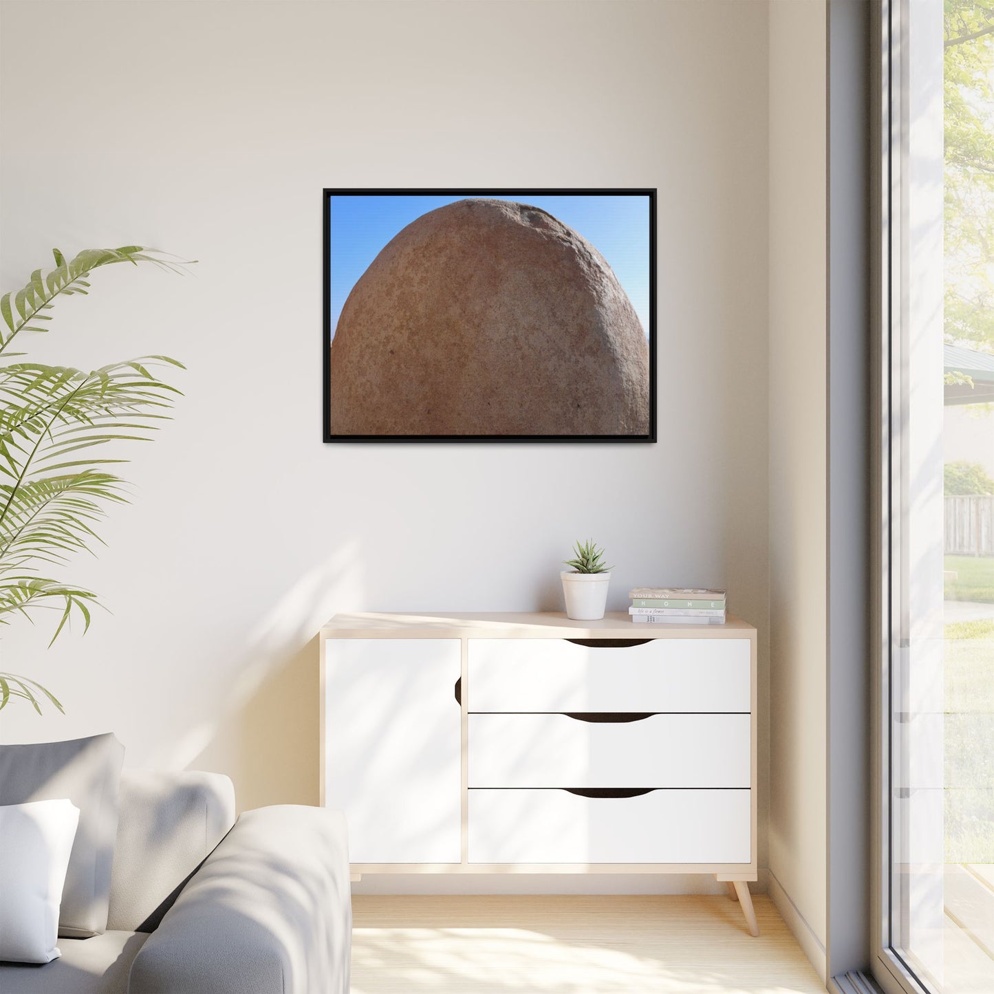 Stone Sphere - Unique Stretched Canvas Wall Art - Art By Earth