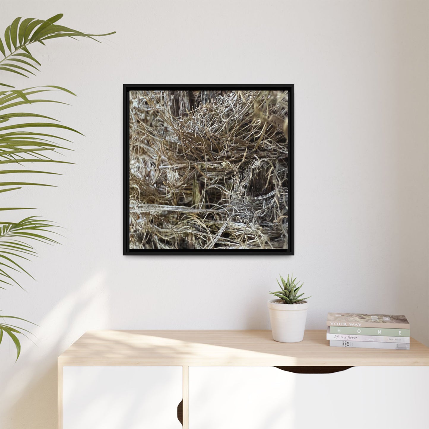 Tangled Whispers of Autumn - Unique Stretched Canvas Wall Art - Art By Earth