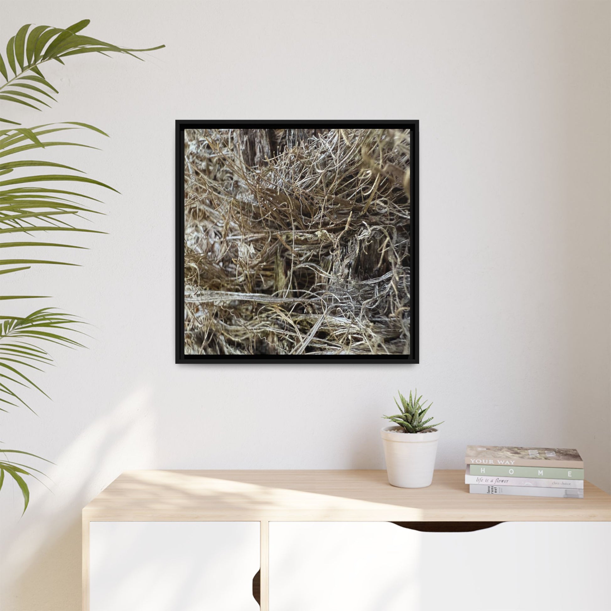 Tangled Whispers of Autumn - Unique Stretched Canvas Wall Art - Art By Earth