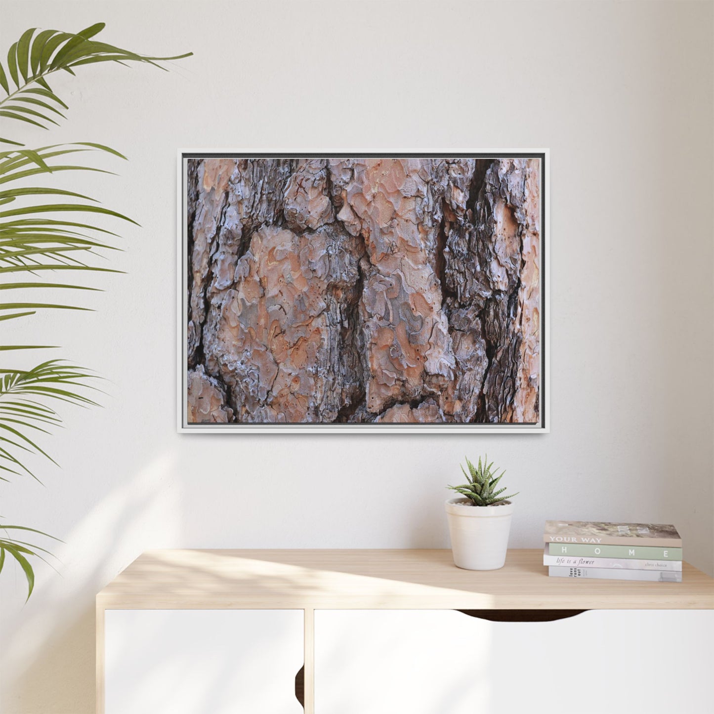 Tree Skin Symphony - Unique Stretched Canvas Wall Art - Art By Earth