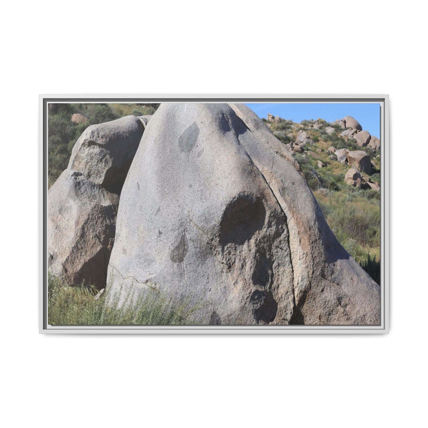 Skull Rock Desert - Unique Stretched Canvas Wall Art - Art By Earth