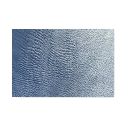 Rippling Echoes of Cerulean Stillness - Unique Frameless Canvas Wall Art - Art By Earth
