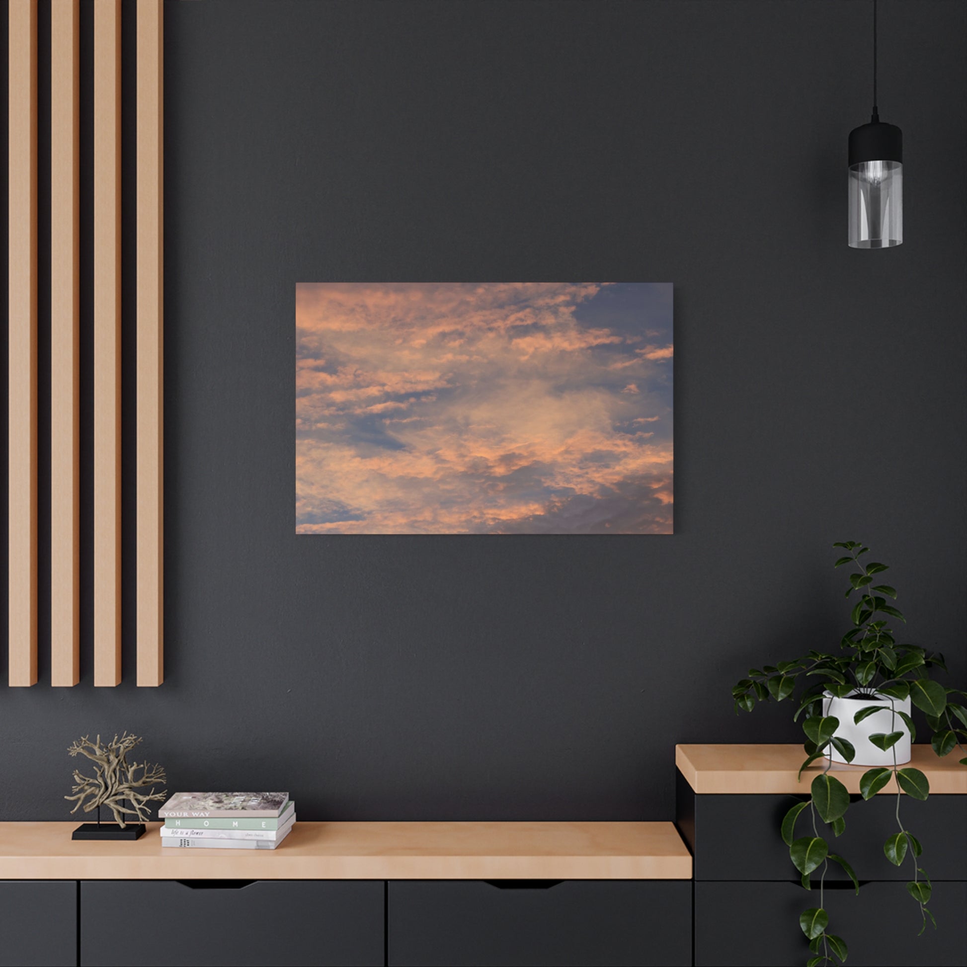 Sunset's Whispers - Unique Frameless Canvas Wall Art - Art By Earth