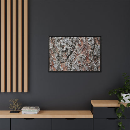 Bark Texture Symphony - Unique Stretched Canvas Wall Art - Art By Earth