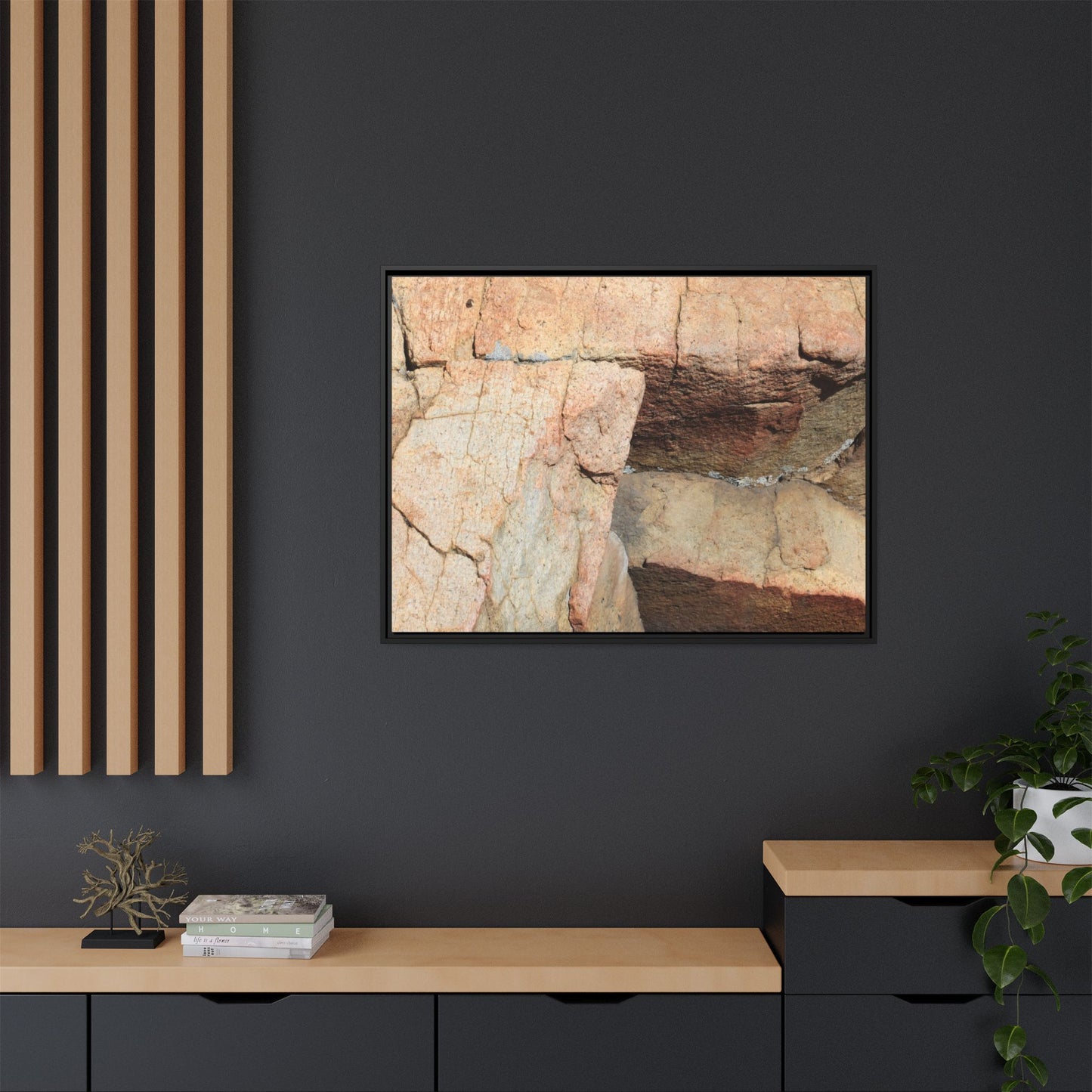 Fractured Stone - Unique Stretched Canvas Wall Art - Art By Earth