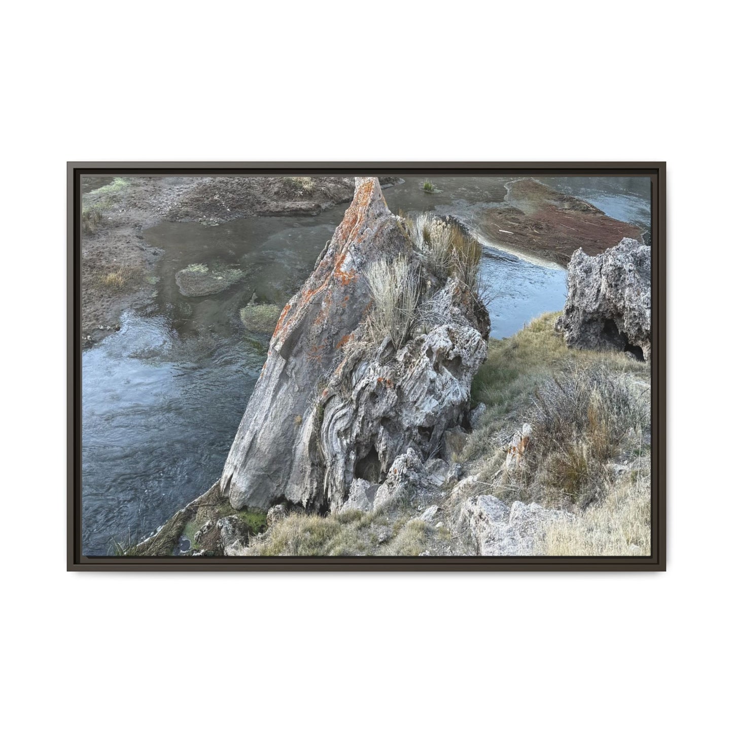 Carved by Water - Unique Stretched Canvas Wall Art