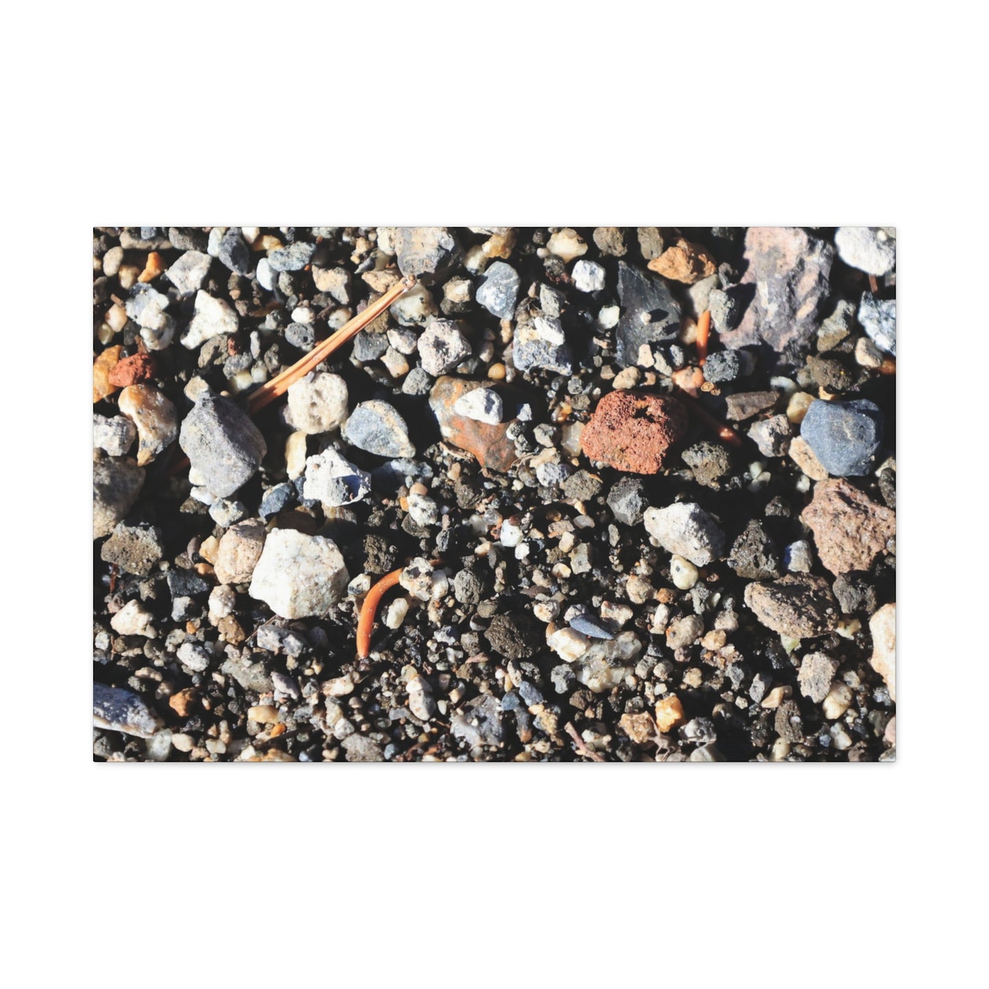Scattered Stones - Unique Frameless Canvas Wall Art