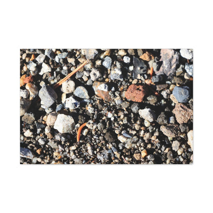 Scattered Stones - Unique Frameless Canvas Wall Art