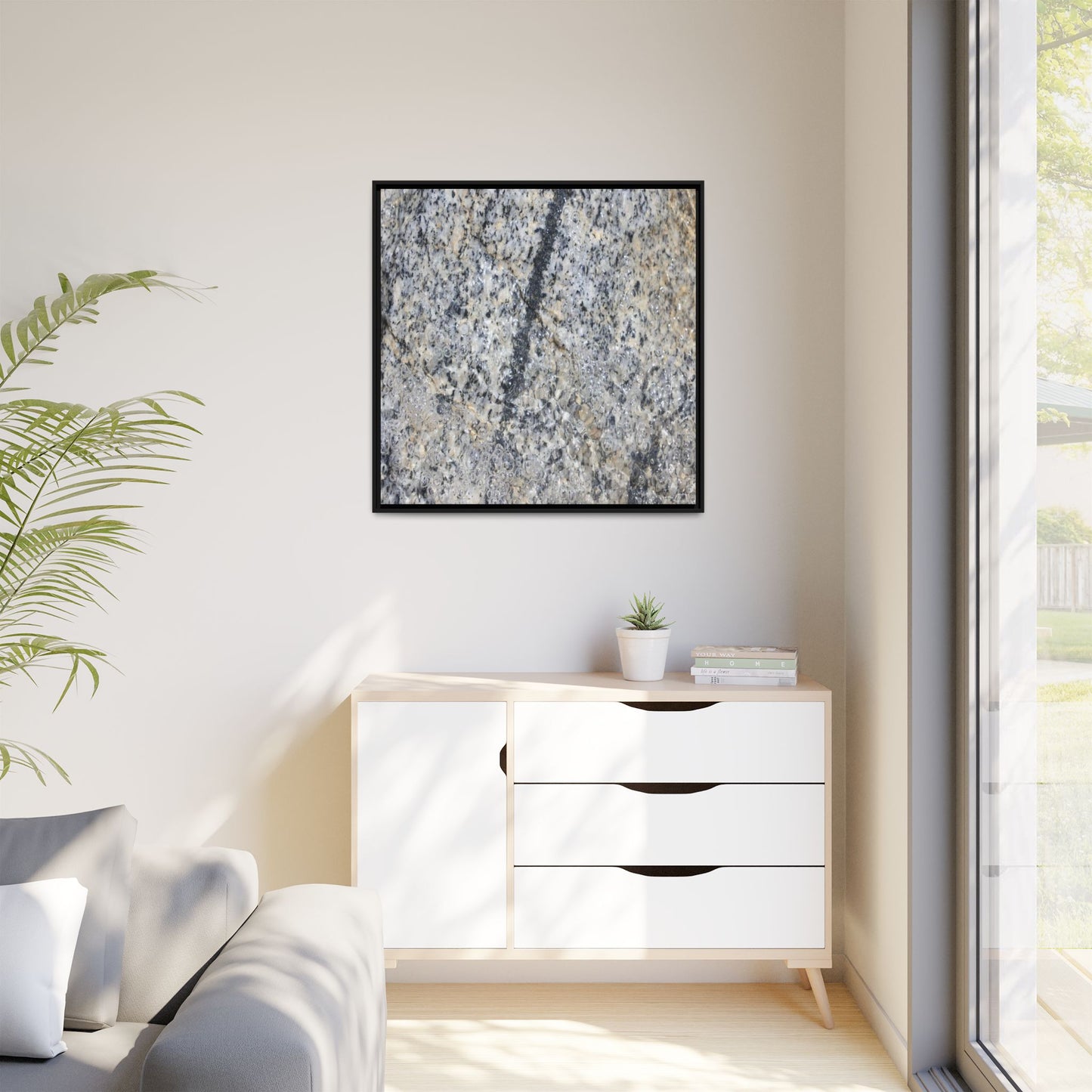 Granite Bubbles - Unique Stretched Canvas Wall Art - Art By Earth
