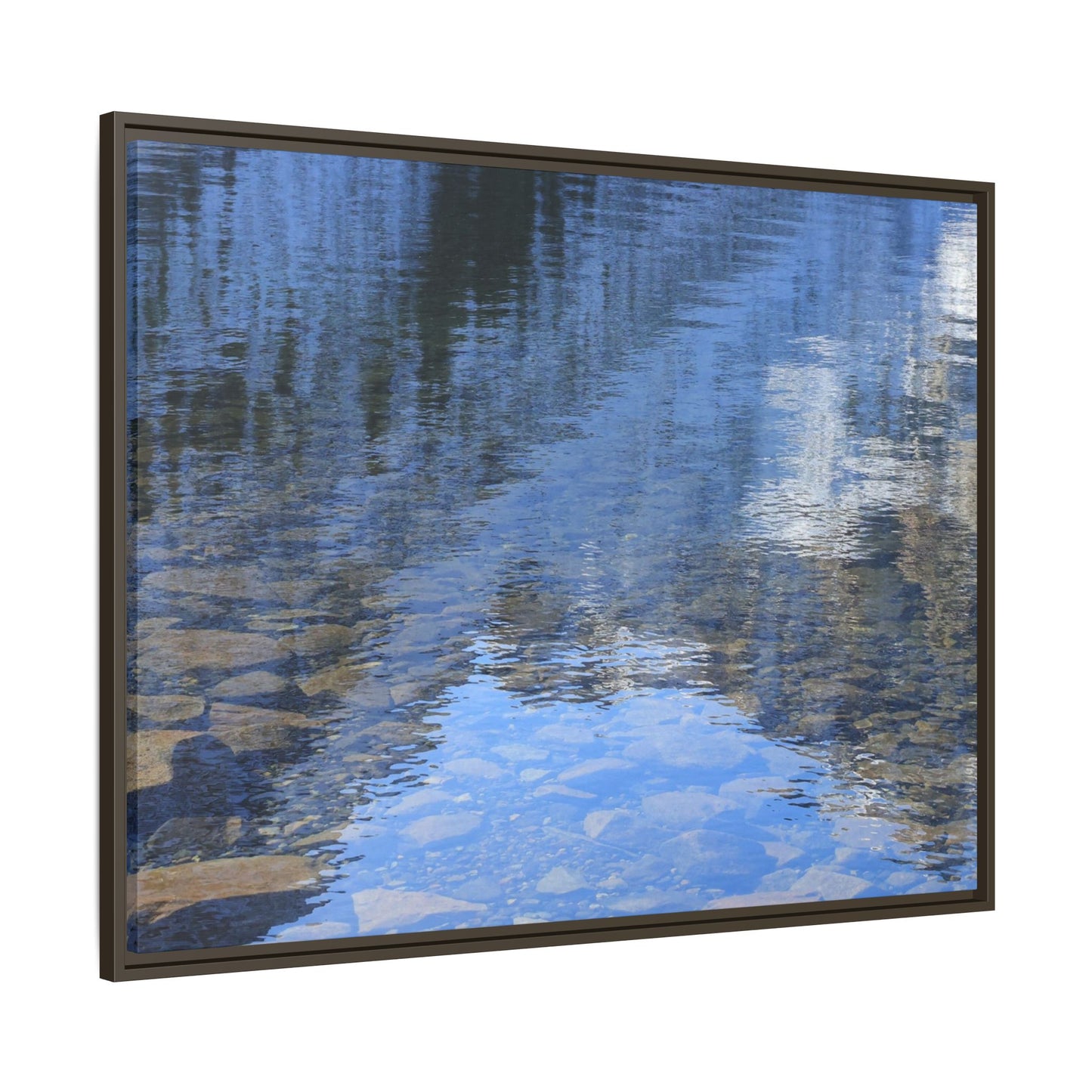 Reflected Stones - Unique Stretched Canvas Wall Art