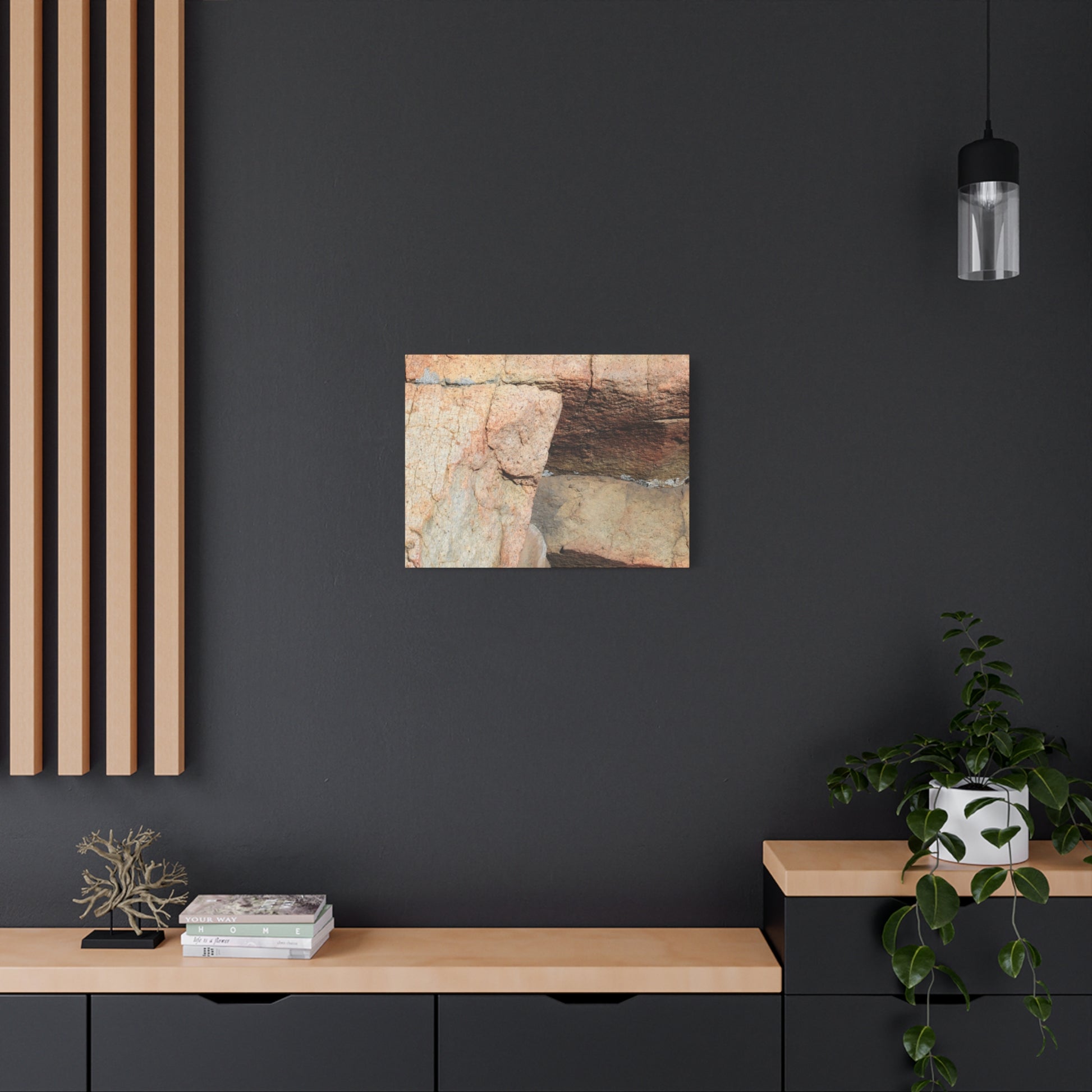 Layered Echoes - Unique Frameless Canvas Wall Art - Art By Earth