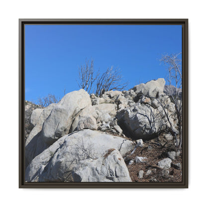 Barren Landscape with Boulder Formations - Unique Stretched Canvas Wall Art - Art By Earth