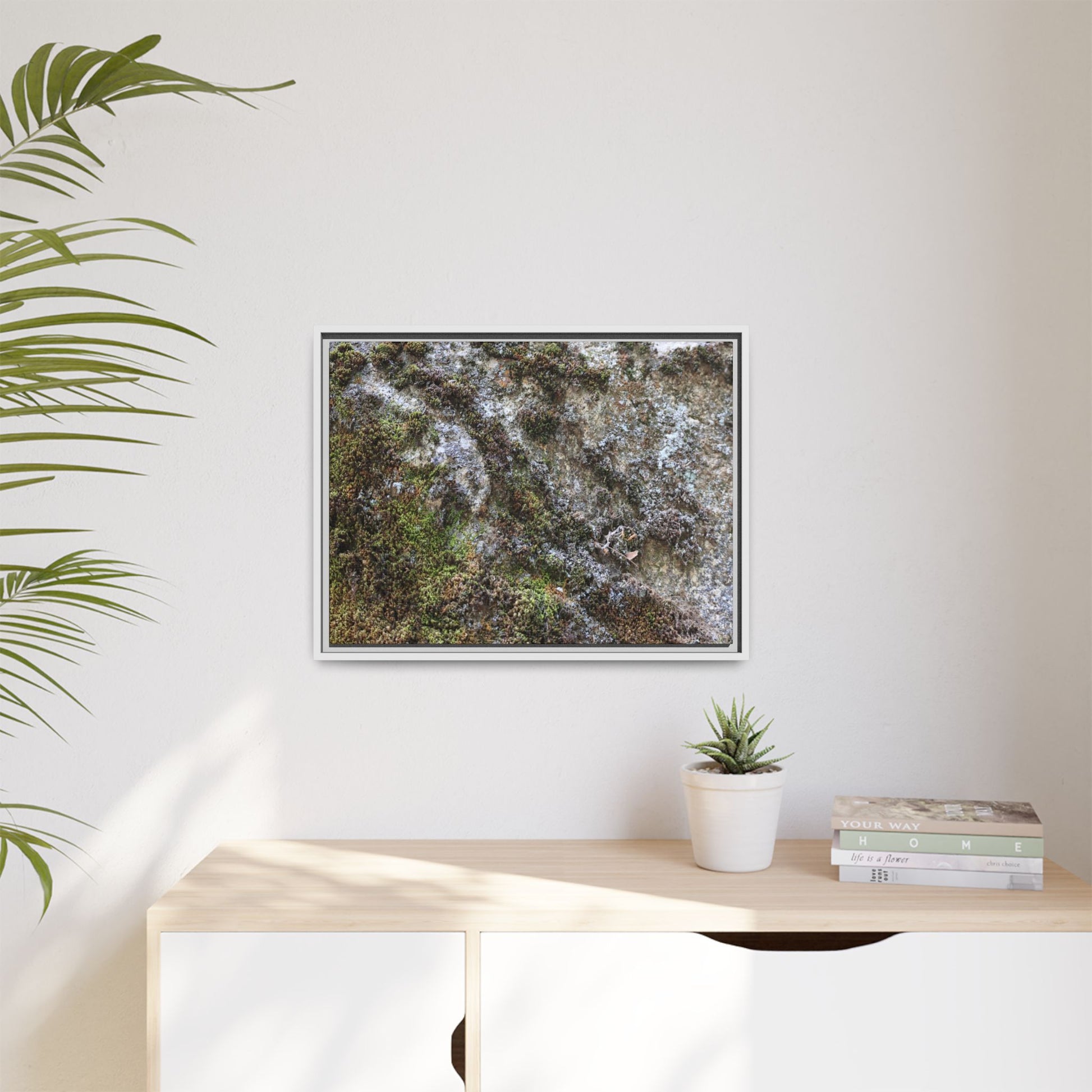 Mossy Whispers - Unique Stretched Canvas Wall Art - Art By Earth
