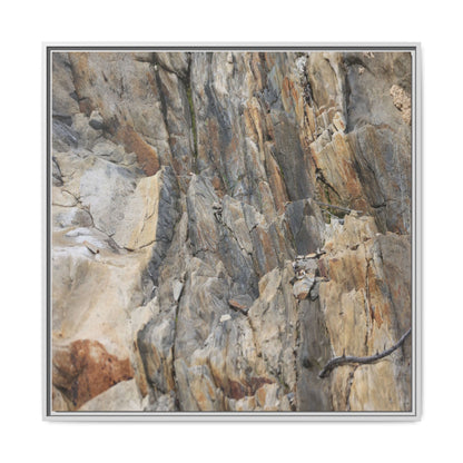 Stone's Silent Symphony - Unique Stretched Canvas Wall Art - Art By Earth