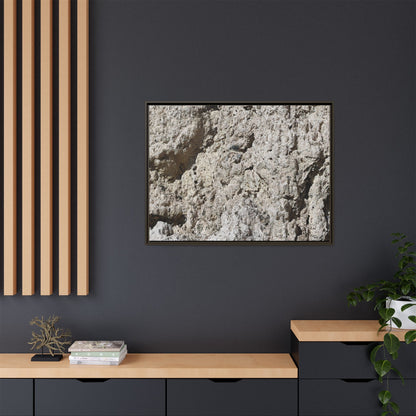 Weathered Stone Whispers - Unique Stretched Canvas Wall Art