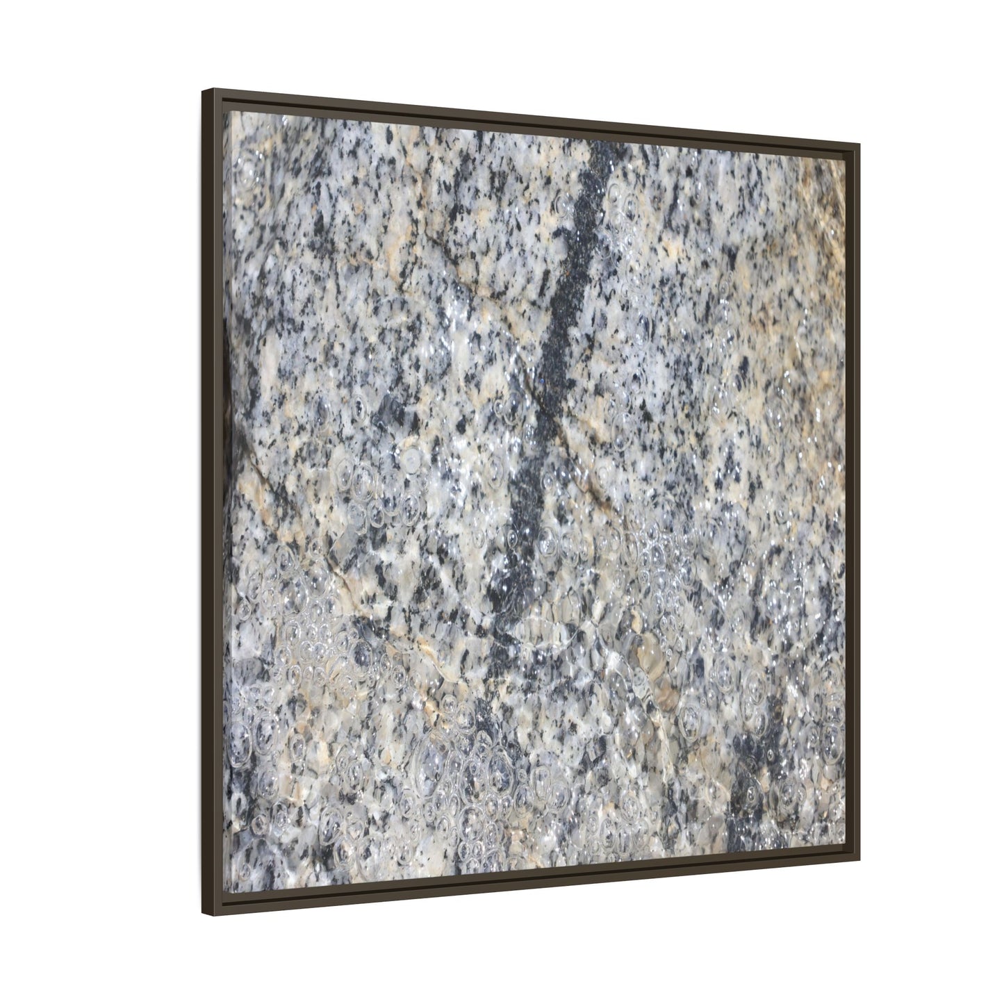 Granite Bubbles - Unique Stretched Canvas Wall Art - Art By Earth