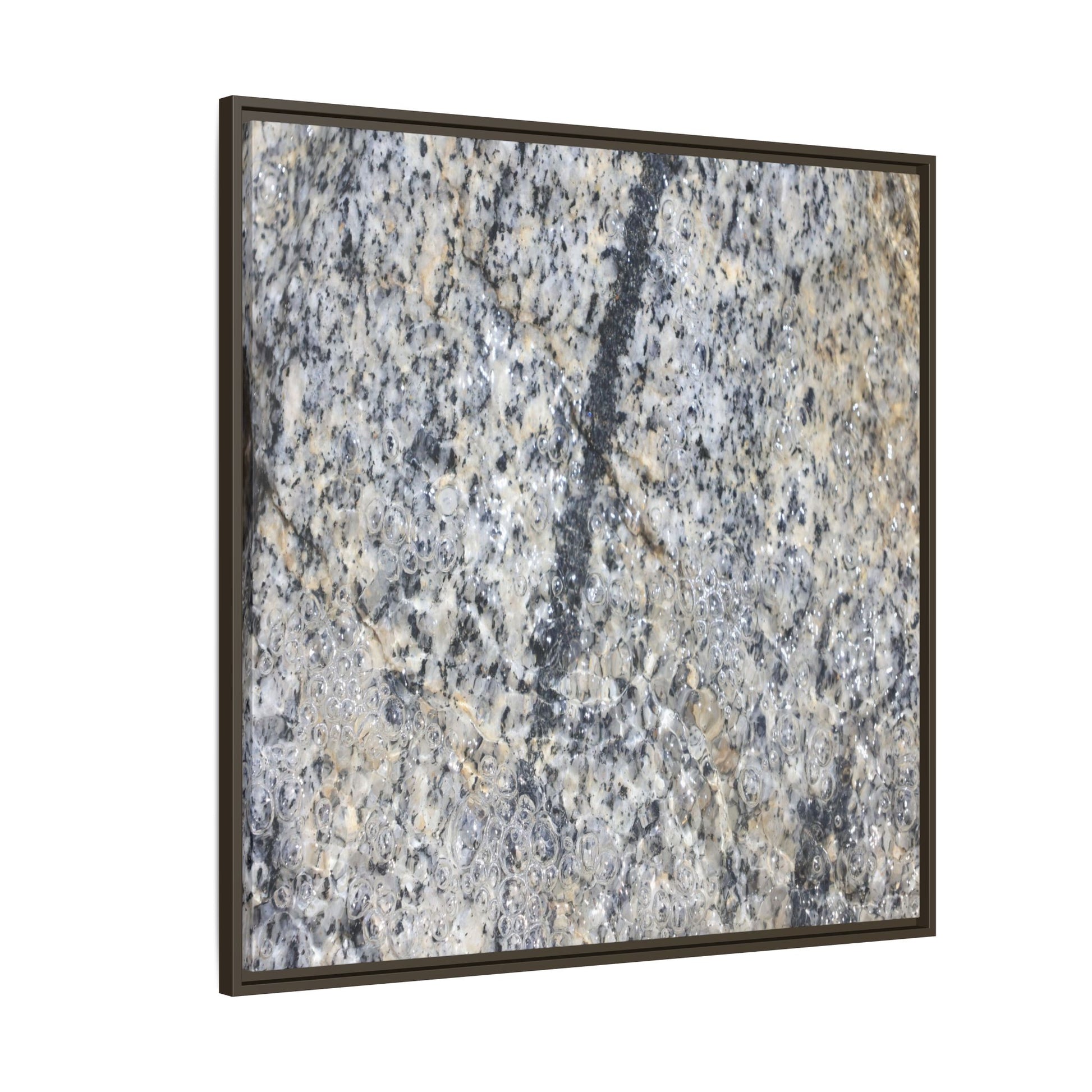 Granite Bubbles - Unique Stretched Canvas Wall Art - Art By Earth