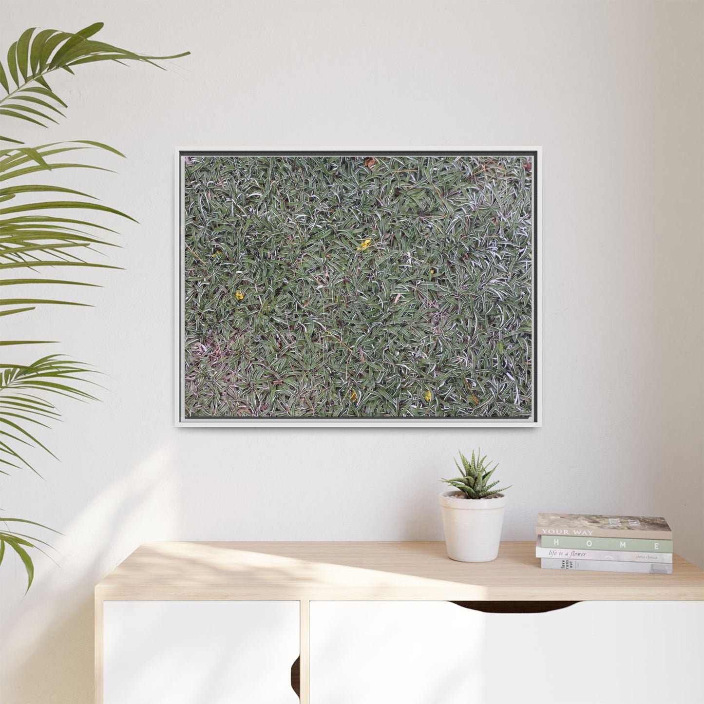 Grassy Texture - Unique Stretched Canvas Wall Art - Art By Earth