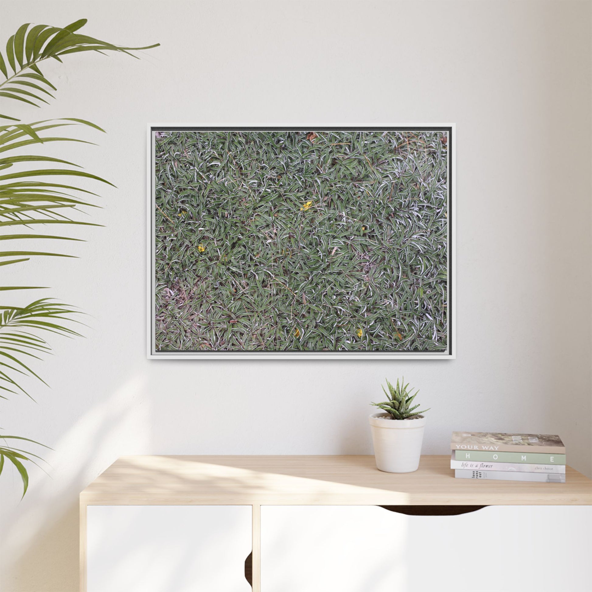 Grassy Texture - Unique Stretched Canvas Wall Art - Art By Earth