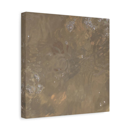 Echoes of Liquid Gold - Unique Frameless Canvas Wall Art - Art By Earth