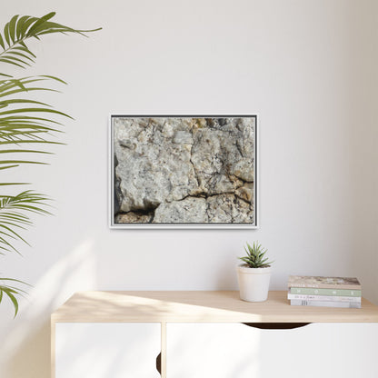 Weathered Limestone Formation - Unique Stretched Canvas Wall Art - Art By Earth